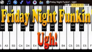 Friday Night Funkin' - Ugh! - How to Play Piano Melody