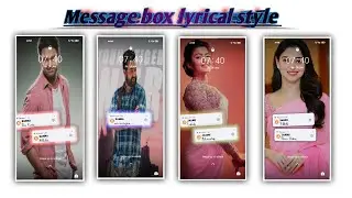 New Style Message Box Lyrics Video Editing in Alight Motion / lyrics video editing in telugu