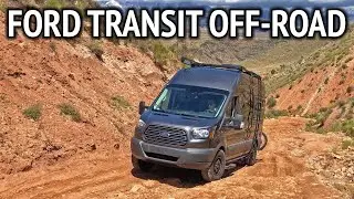 Taking a Quigley 4x4 Ford Transit Camper Van Off-Road | Toquerville Falls Utah