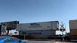 UP 2551 Z-Train Intermodal North - E. Bianchi Road Railroad Crossing, Stockton CA