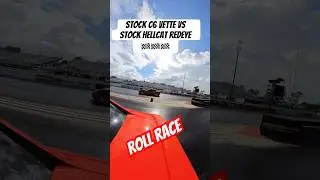 Hellcat vs Corvette race‼️🏁🔥