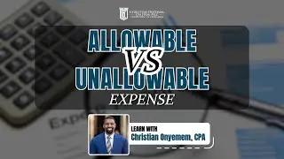 Allowable vs Unallowable Expenses
