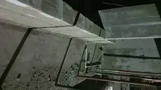 Brick wall window sill and lintel level