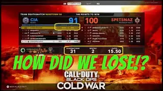 HOW did I LOSE TDM with 15K SCORE!?🤬 CoD Black Ops Cold War Nuketown gameplay on XSX