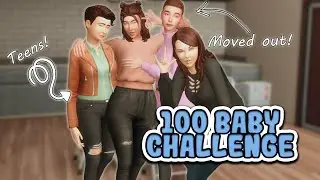 3 Teens and a Baby in The 100 Baby Challenge | The Sims 4 - part 11