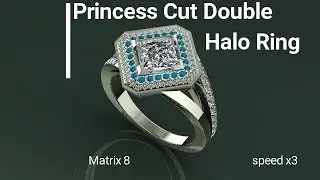 Princess Cut Custom Ring Time Lapse
