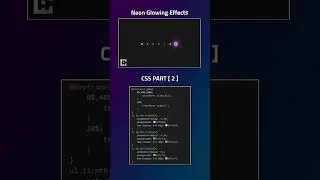 Neon Glowing loader using css 