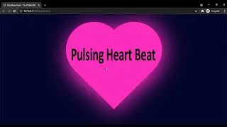 Pulsing Heart Beat --- CSS only   ||   Heart Beat   ||   how to create heart   ||   CSS   ||   HTML