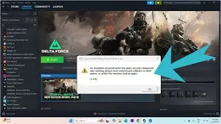 How to Fix Delta Force Hawk Ops ACE Center please close unnecessary software or other games (1-0-0)