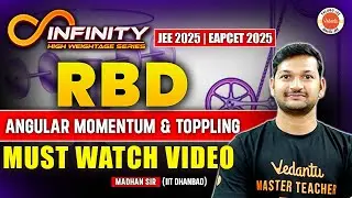 RBD - Angular Momentum & Toppling | JEE Physics | Class 12 Physics | JEE EAPCET 2025 | Madhan Sir