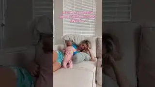 Every time a mom falls asleep…a child does everything to wake them up 😂❤️ 