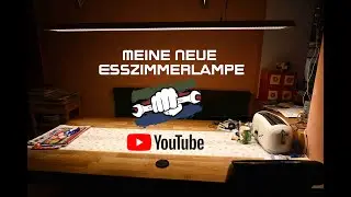 Meine neue Esszimmerlampe komplett aus LED Streifen und Buchenholz