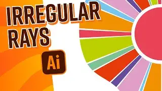 Irregular Rays Created In A Different Way In Illustrator
