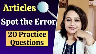 Spot the Error - For Placement Tests, Jobs & Exams | Articles | Error Detection & Correction