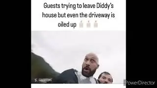 guests trying to leave diddy's house but even the driveway is oiled up
