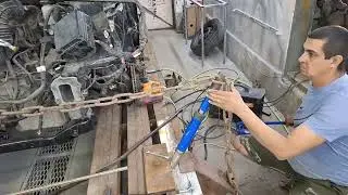 Работа на стапеле! тянем лонжероны на киа сид