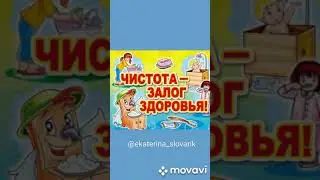 Чистота- залог здоровья! Игра на липучках.