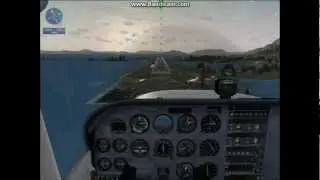 Beautiful Landing right into the sunset at Sikta (FSX Mission: Sikta Approach)