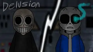 Delusion but it's an Eteled and Sans cover (Friday Night Funkin')