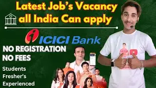 Earn best income in Banking with ICICI Bank | Fresher's can apply all India | Data entry Accounting