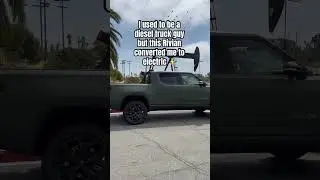 Switched from a diesel truck to  electric ⚡️