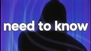 Doja Cat - Need To Know 🍒 (slowed & reverb)