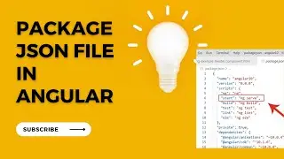Package json file in angular