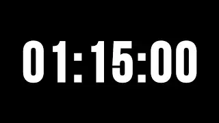 1 Hour 15 Minute Timer with Alarm (Countdown)