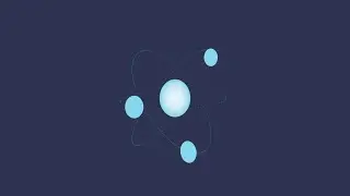 build atom animation with html and css