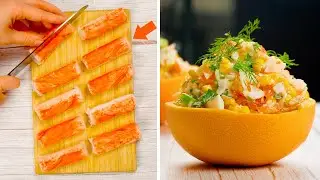Crab Salad With Corn Recipe / Wow Yummy PLUS