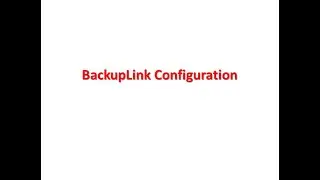BackupLink Configuration (BDCOM)