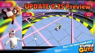 New Update 0.25 Skins And Map Review in Stumble Guys