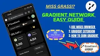 GRADIENT NETWORK: how to farm GRADIENT airdrop || install gradient extension in mises browser | #pi