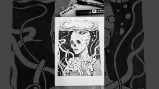 Applying SCREENTONE to a drawing. Manga style! 