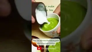 How to make matcha green tea powder at home. Best matcha green tea latte powder #shorts