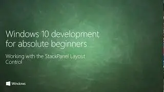 09 XAML Layout with StackPanel