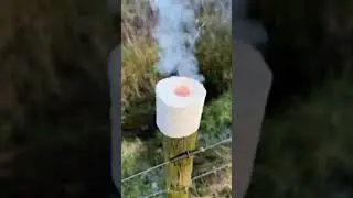 Toilet Paper Snow! Firework experiments