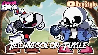 FNF Technicolor Tussle but Sans vs Cuphead