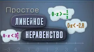Как решать простые ЛИНЕЙНЫЕ НЕРАВЕНСТВА С НУЛЕМ.