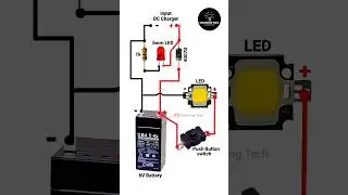 Rechargeable emergency light circuit #diy #viral #shorts