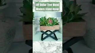 🔥 Wow! Create This EASY Wood Dollar Tree Modern Stand ! 