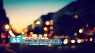 Adobe After Effects - Lower Third #6 |FREE TEMPLATE|