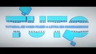 Tutorial de Como fazer efeito de quadradinhos na letra. Nitroblast Splinebreak