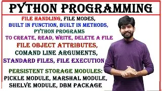 files complete topic | python programming  unit 2 | complete files topic in python | file handling