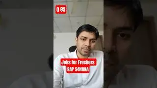 Jobs for Freshers in SAP | How to get a job in SAP fico?