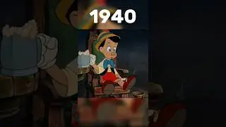 Evolution of Pinocchio (1940 VS 2022) #shorts #pinocchio #youtubeshorts