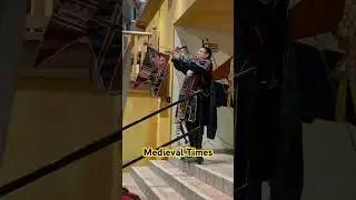 🎶 Trumpeteer allowing the opening of the doors #trumpeteer #Shorts #medievaltimes