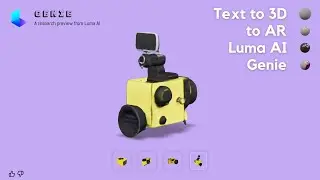 Testing Luma AI “Genie” Text to 3D to AR on Discord