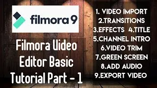 Filmora video editing || Part-1 || Tips and Tricks