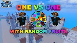 One VS One in Blox Fruits but Spin The Wheel determines our fruit